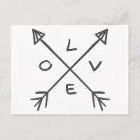 Love Arrows Monochrome Black and White Wedding