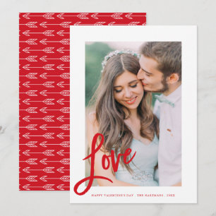 Love Arrows Valentine's Day Photo Card