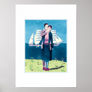 Love. Art Deco Art Poster