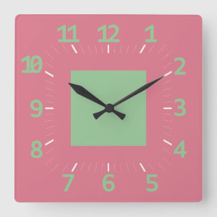 LOVE ART DECO STYLE BY MASANSER SQUARE WALL CLOCK