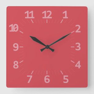 LOVE ART DECO STYLE BY MASANSER SQUARE WALL CLOCK