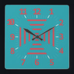 LOVE ART DECO STYLE BY MASANSER SQUARE WALL CLOCK<br><div class="desc">LOVE ART DECO STYLE BY MASANSER Registration® worldwide in SAFECREATIVE with the code 2405097926314 ® The used in some of my designs are either own creation or they are ADOBE CREATIVE CLOUD fonts to their use are paid MONTHLY. Global Registered Design at SAFECREATIVE with code 2405097926314 ® The typographies used...</div>