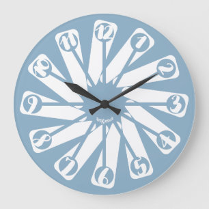 LOVE ART KLOCK BLUE/GREEN PROJECT BY MASANSER LARGE CLOCK