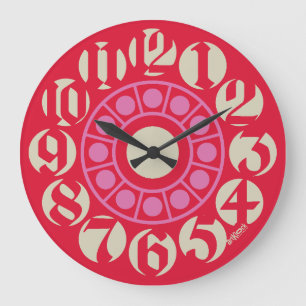 LOVE ART KLOCK BUTTON CHARRO SALAMANCA BY MASANSER LARGE CLOCK
