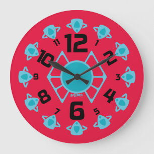 LOVE ART KLOCK CASSEROLA STYLE BY MASANSER LARGE CLOCK