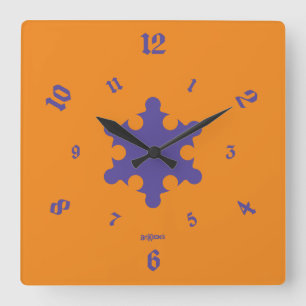 LOVE ART KLOCK CIRCLE PUZZLE BY MASANSER SQUARE WALL CLOCK