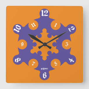 LOVE ART KLOCK CIRCLE PUZZLE BY MASANSER SQUARE WALL CLOCK
