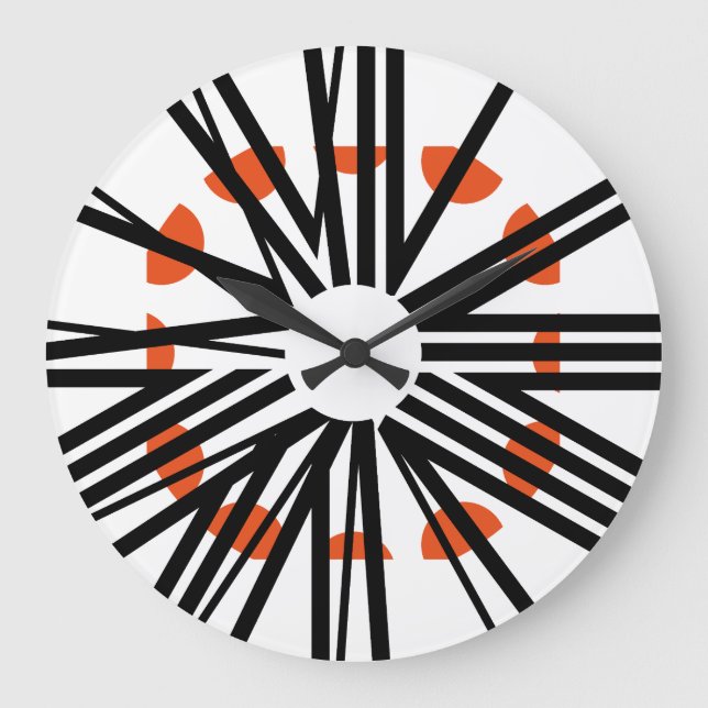 LOVE ART KLOCK CLASSIC OVERLAPPING NUMBERS BY MASA LARGE CLOCK (Front)