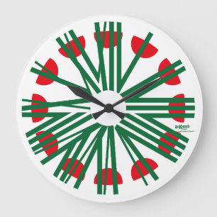 LOVE ART KLOCK CLASSIC OVERLAPPING NUMBERS BY MASA LARGE CLOCK