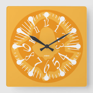 LOVE ART KLOCK DEFORMED DAKILIANO BY MASANSER SQUARE WALL CLOCK