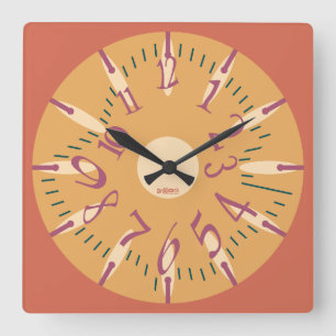 LOVE ART KLOCK DEFORMED DAKILIANO BY MASANSER SQUARE WALL CLOCK
