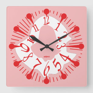 LOVE ART KLOCK DEFORMED DAKILIANO BY MASANSER SQUARE WALL CLOCK