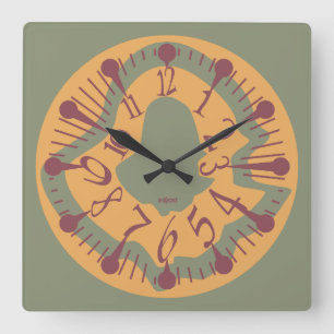 LOVE ART KLOCK DEFORMED DAKILIANO BY MASANSER SQUARE WALL CLOCK
