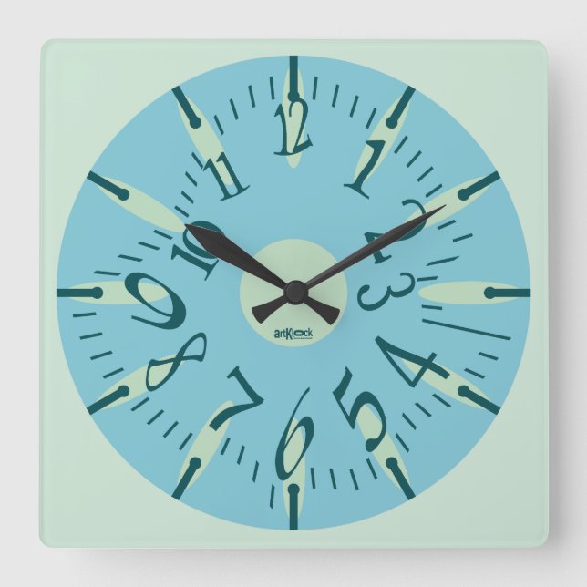LOVE ART KLOCK DEFORMED DAKILIANO BY MASANSER SQUARE WALL CLOCK (Front)