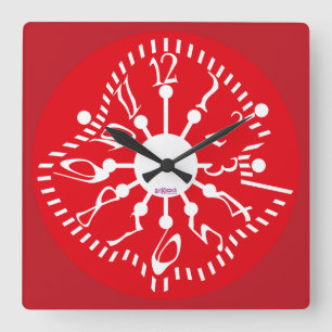 LOVE ART KLOCK DEFORMED DAKILIANO BY MASANSER SQUARE WALL CLOCK