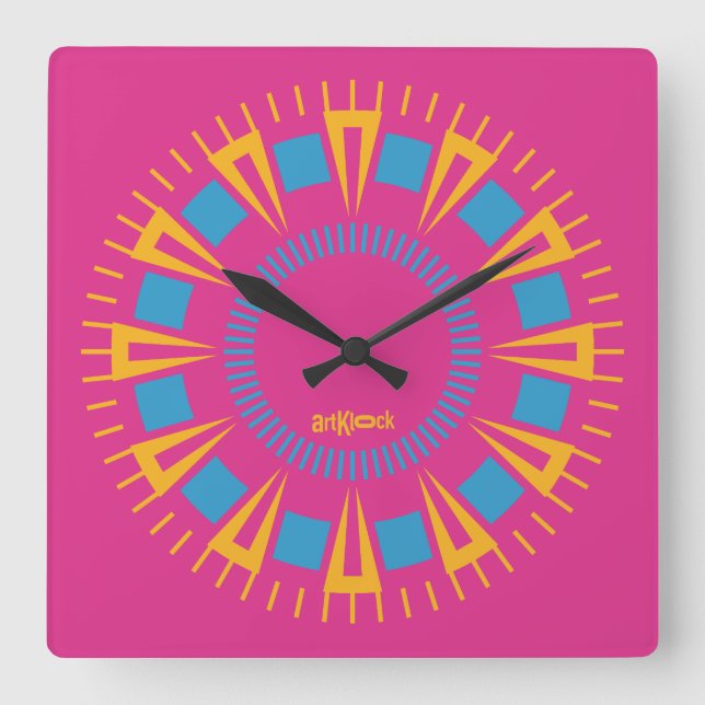 LOVE ART KLOCK MODEL TOPMEX BY MASANSER SQUARE WALL CLOCK (Front)