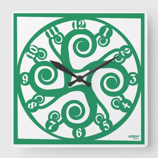 LOVE ART KLOCK MULTI CELTIC SIMBOLS BY MASANSER SQUARE WALL CLOCK (Front)