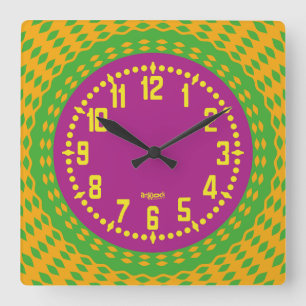 LOVE ART KLOCK OLIVENZA EXT BY MASANSER SQUARE WALL CLOCK
