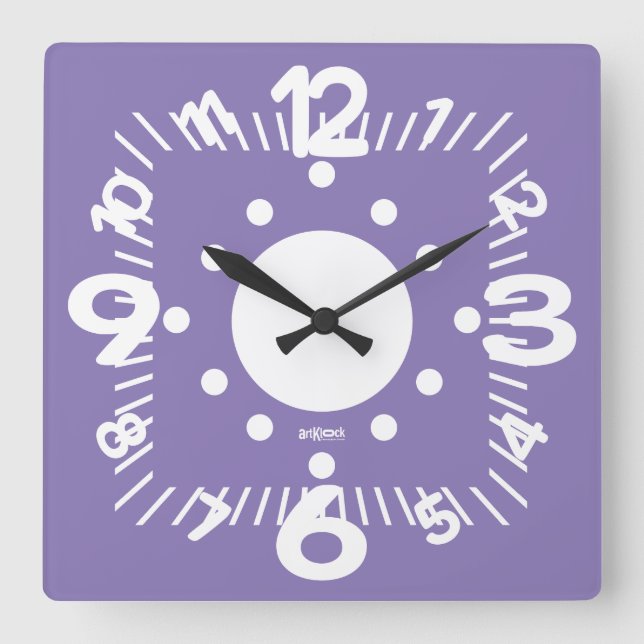 LOVE ART KLOCK SQUARE ON SQUARE BY MASANSER WALL CLOCK (Front)