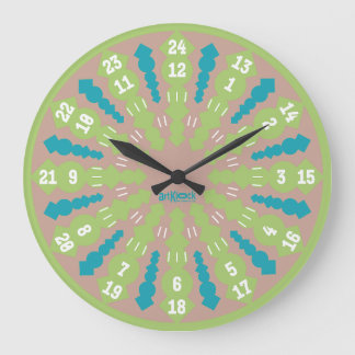 LOVE ART KLOCK TWENTY FOUR/TWELVE BY MASANSER LARGE CLOCK