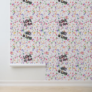 Love Art Paint Splatter Watercolor Wallpaper