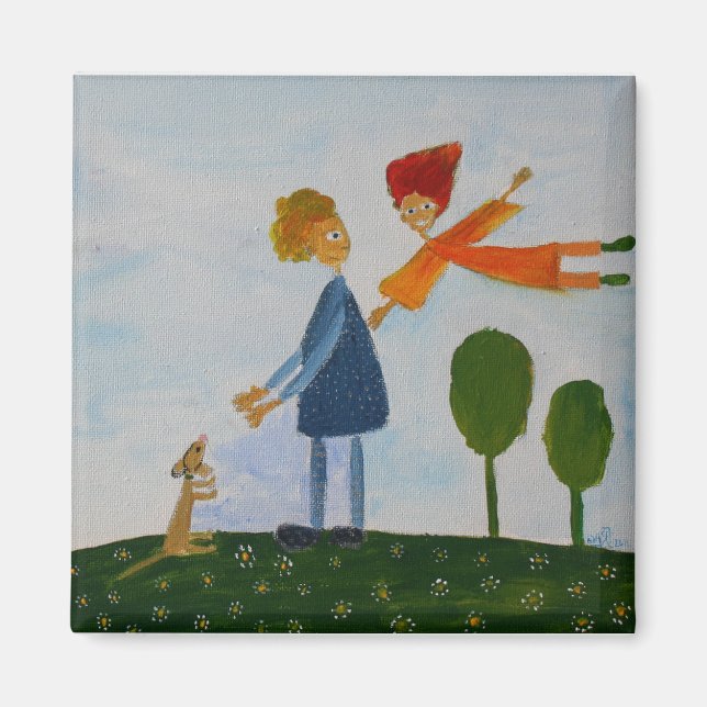 Love  Art Painting  Magnet (Front)