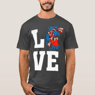 Love Artistic Japanese Koi Fish - Koi Pond Fish T-Shirt