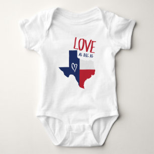 Love As Big As Texas Baby Bodysuit