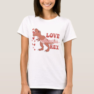 Love-Asaurus Rex Funny T-Shirt