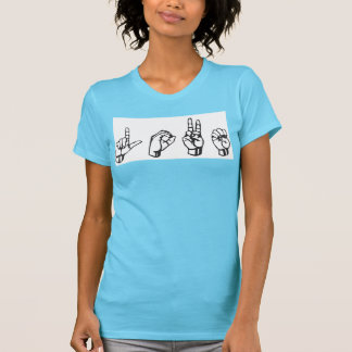 Love ASL blue t-shirt