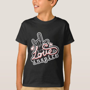 Love Asl Ily Hand Sign Language Deaf Awareness  T-Shirt