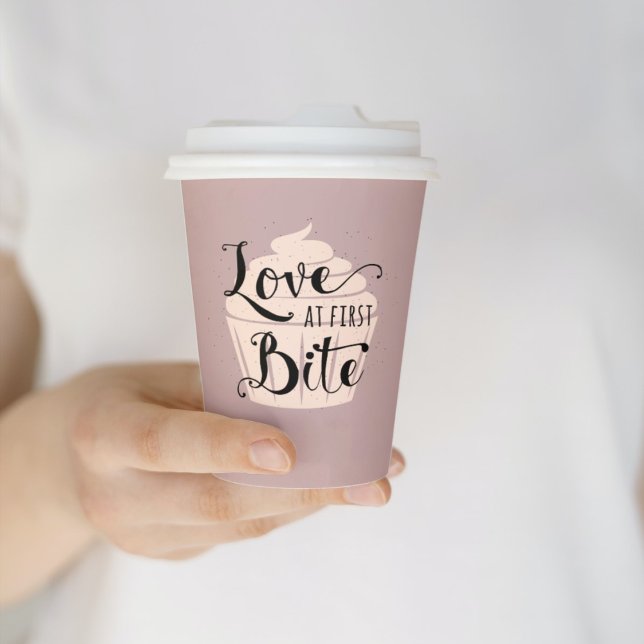  Love at First Bite Cupcake Quote Patisserie  Paper Cups (Creator Uploaded)