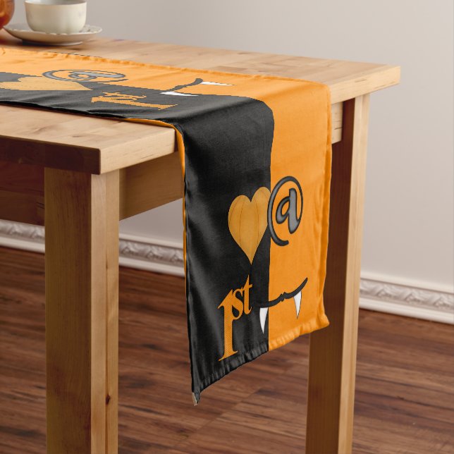 Love At First Bite Halloween Short Table Runner (In Situ)