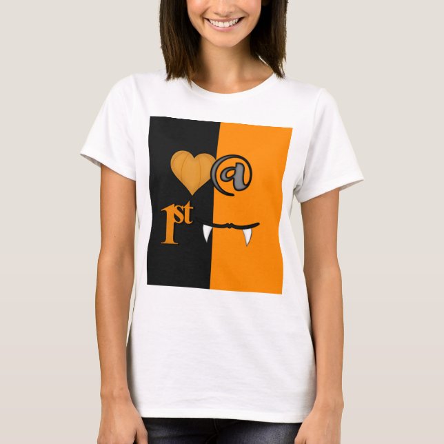 Love At First Bite Halloween T-Shirt (Front)