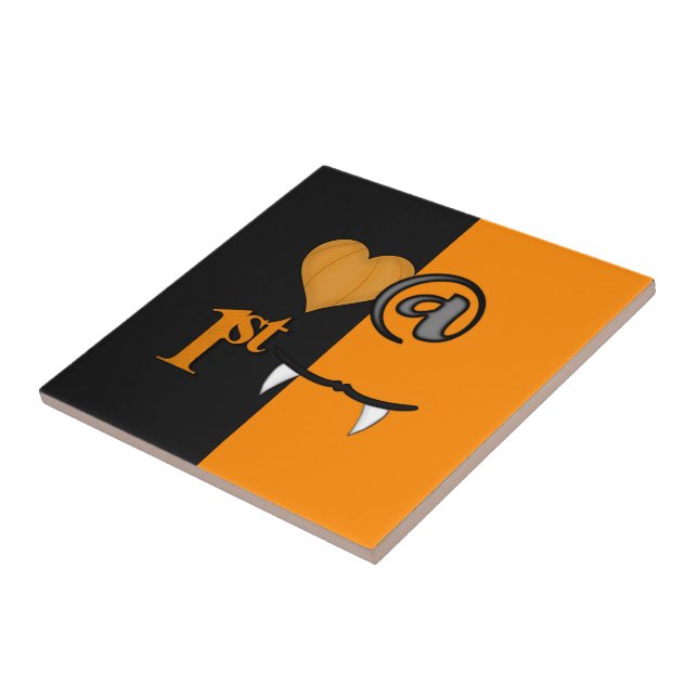 Love At First Bite Halloween Tile (Side)