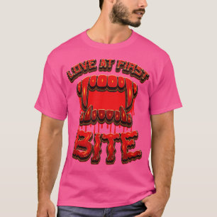 Love At First Bite Lazy Halloween Costume T-Shirt