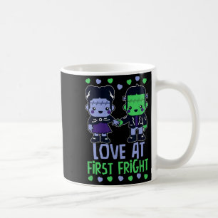 Love At First Fright Kawaii Frankenstein Monster V Coffee Mug