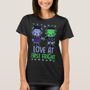 Love At First Fright Kawaii Frankenstein Monster V T-Shirt