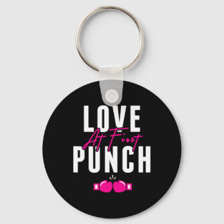 Love At First Punch Girl Kickboxing Cardio Workout Key Ring