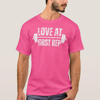 Love At First Rep Barbell Funny Valentine'S Day Wo T-Shirt