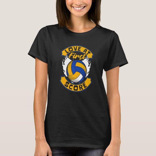 Love At First Score Team Player Coach Trainer Voll T-Shirt (Front)