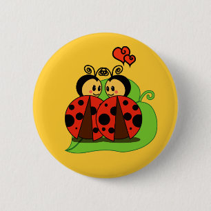 Love at first sight 6 cm round badge