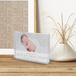 Love at First Sight   Baby Photo Block
