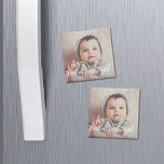Love at First Sight Baby Photo Magnet<br><div class="desc">Create a sweet keepsake of your little one's very first days with our photo magnet. Personalise with your favourite newborn photo; "love at first sight" appears as a white text overlay in chic,  modern handwritten style brush lettered typography.</div>