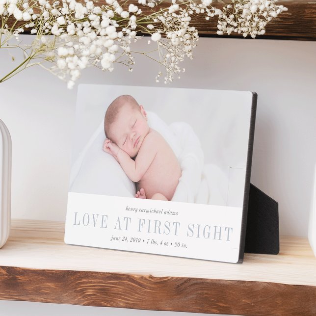 Love at First Sight Baby Photo Plaque (Creator Uploaded)