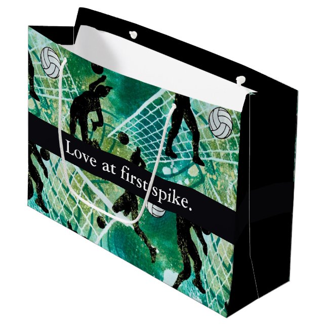Love at First Spike Large Gift Bag (Front Angled)