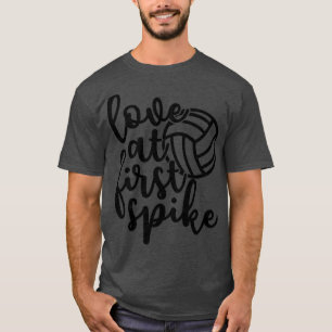Love At First Spike Volleyball T-Shirt