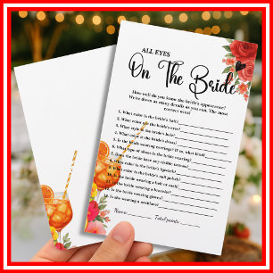 Love at First Spritz All Eyes on The Bride Game 