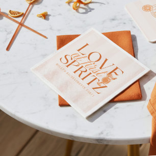 Love at First Spritz Bachelorette Napkin