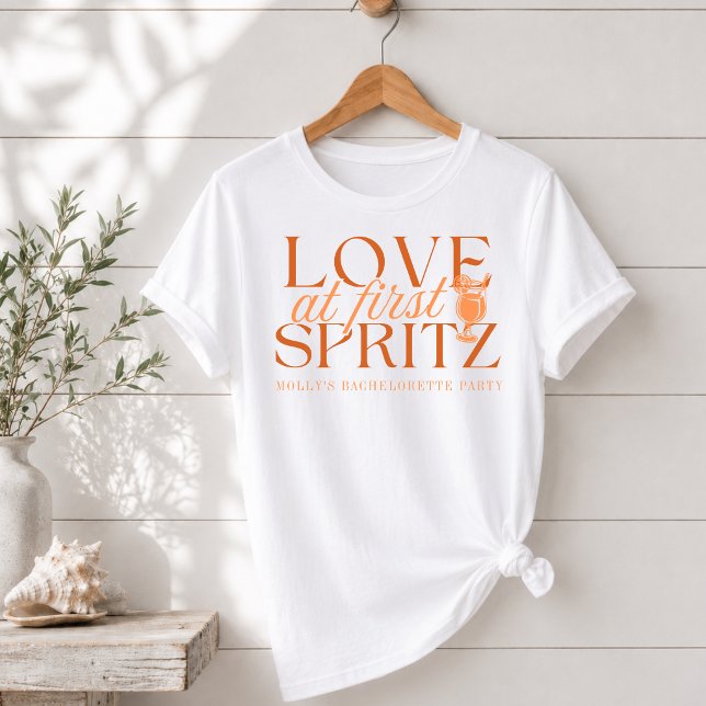 Love at First Spritz Bachelorette T-Shirt (Love at First Spritz Bachelorette T-Shirt)